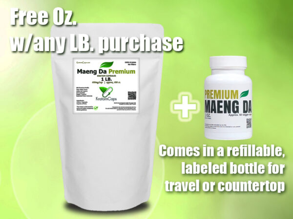 Premium Maeng Da - free 1 oz. packaging