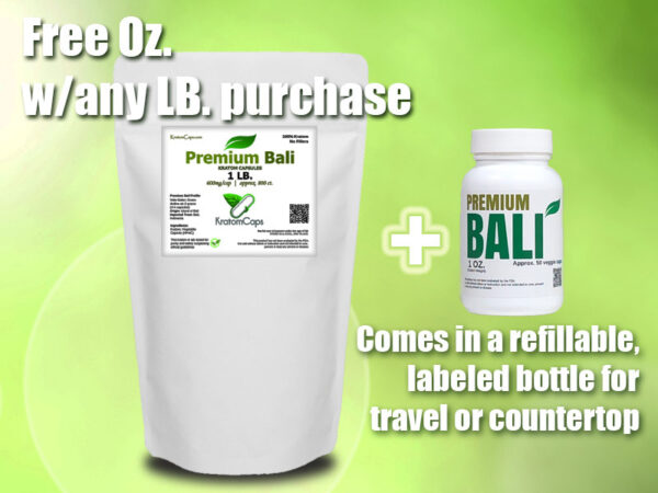 Premium Bali - free 1 oz. packaging